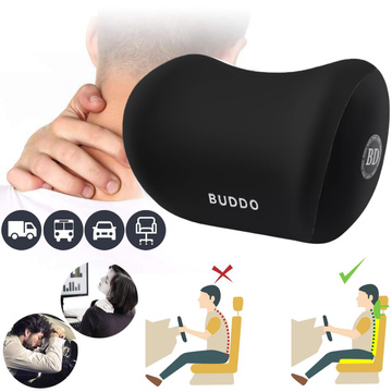 Alogy Car Polštář na opěrku hlavy, Memory Foam Black