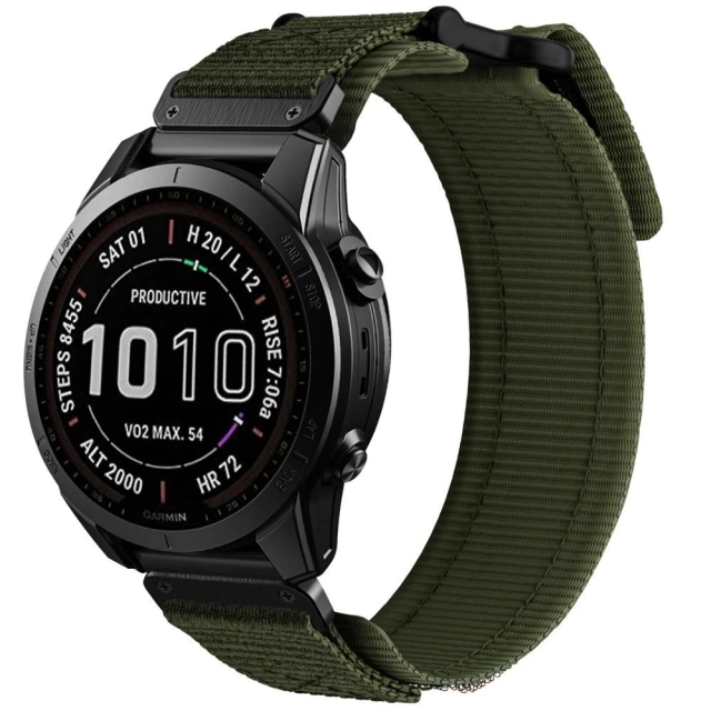 Scout Pro Nylon Strap for Garmin Fenix 5 / 6 / 6 pro / 7 Green