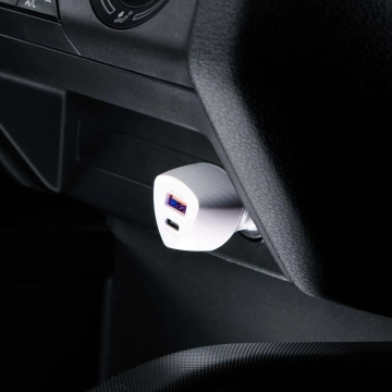 Автомобільний зарядний пристрій Forcell Carbon 38W PD 3.0 QC 3.0 з USB-C та USB