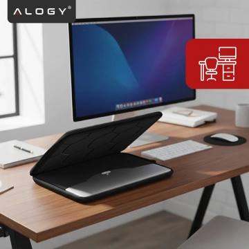 Чохол для ноутбука, MacBook Air Pro 13.3" Alogy Hard Foam Bag Protective Case для ноутбуків 13-14" чорний