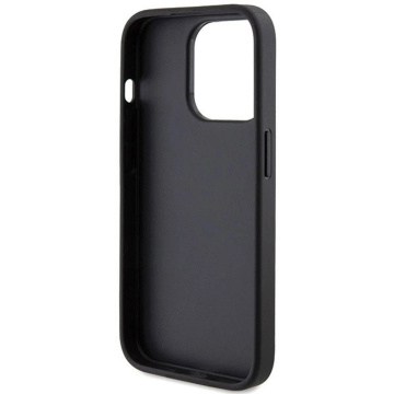 Оригінальний GUESS Hardcase GUHCP15LHG4SGK Case для iPhone 15 PRO (Fixed Glitter Big 4G / чорний)