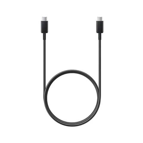 Čierno-čierny kábel na rýchle nabíjanie Samsung EP-DN975BB USB-C na USB-C