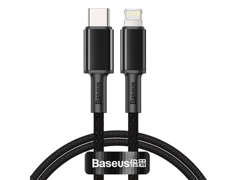 Kábel 2m Baseus Density przewód USB-C typ C na Lightning PD 20W 5A čierny