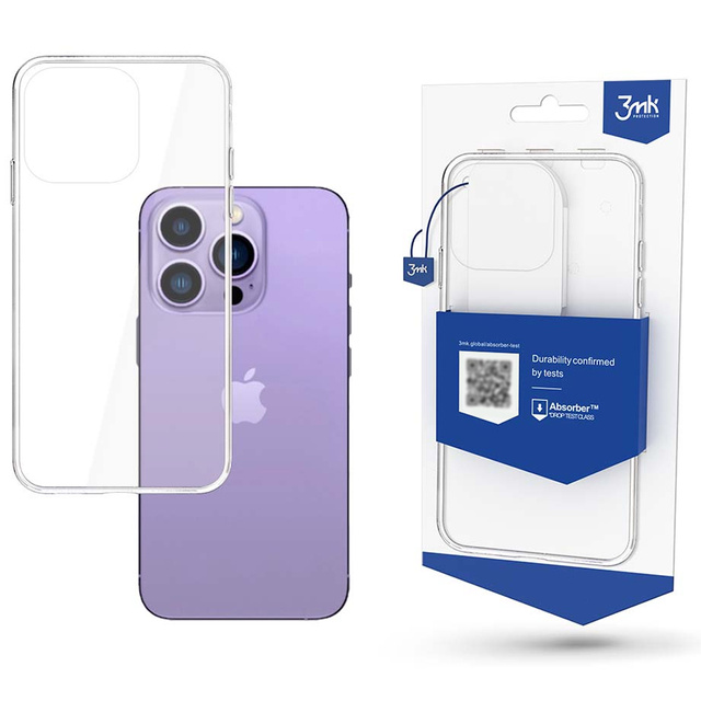 Silikónový ochranný kryt pre Apple iPhone 14 Pro Max 3mk Clear Case TPU