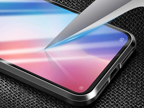 Etui magnetyczne szklane Dr.Fit dwustronne do Xiaomi Mi 9 Niebieskie