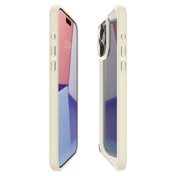 Kryt Spigen Ultra Hybrid pre iPhone 15 Pro Max - béžový