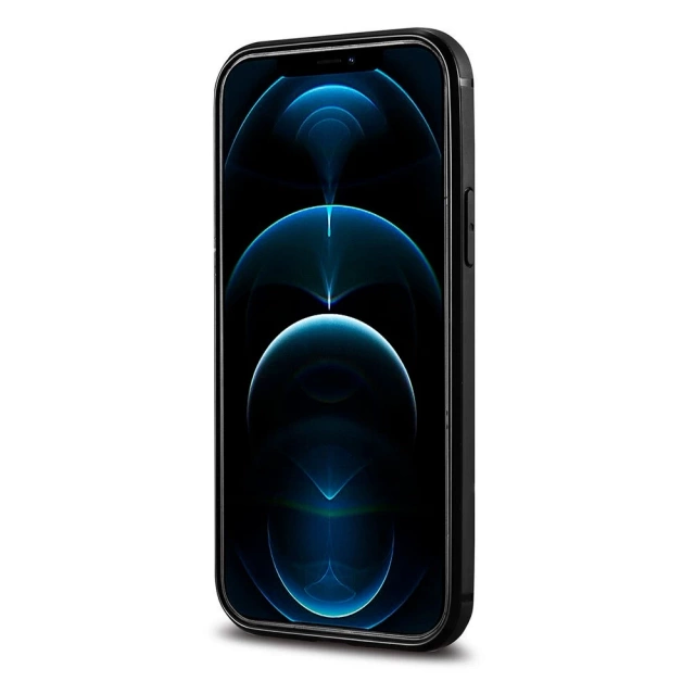 Puzdro iCarer Leather Oil Wax potiahnuté pravou kožou pre iPhone 12 Pro Max čierne (ALI1206-BK)