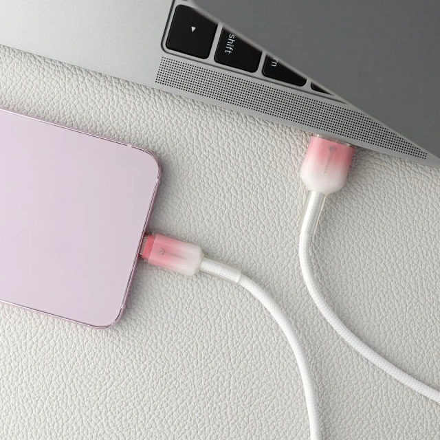 Kabel USB-A – USB-C 66W Forcell F-Energy Gradient 1 m C352 biały