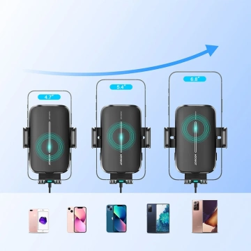 Joyroom Autohalterung mit kabellosem Ladegerät 15W für Cockpit Armaturenbrett schwarz (JR-ZS245)