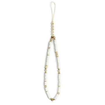 Кулон Guess GUSTPEARW Phone Strap білий Heishi Beads