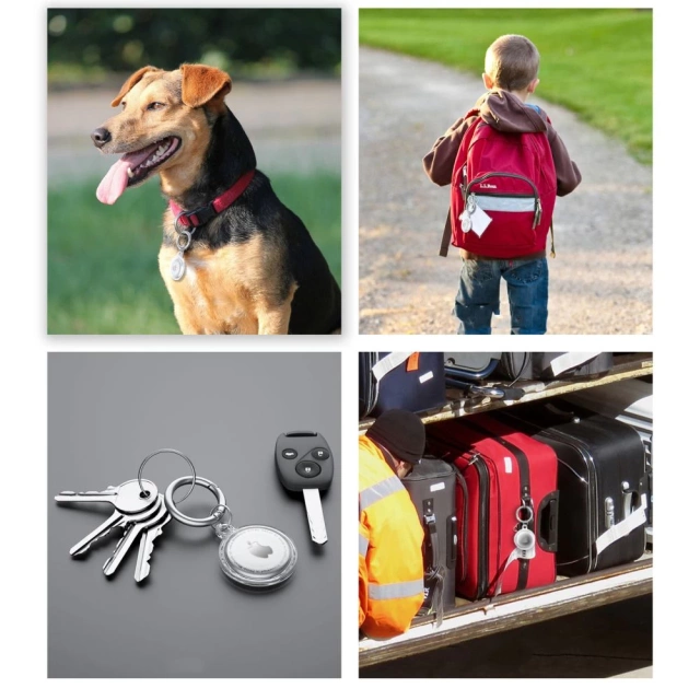 Etui brelok Icon zum Lokalisieren von Apple AirTag Clear