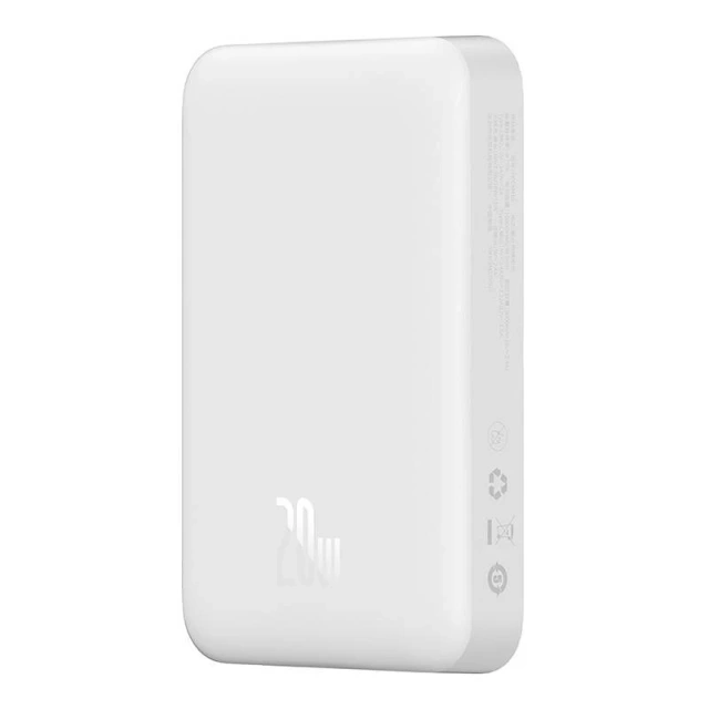 Baseus Magnetic Mini Powerbank 10000mAh 20W (weiß)