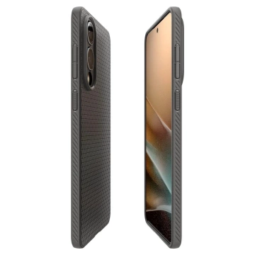 Чохол Spigen Liquid Air для Samsung Galaxy S25 Edge сірого кольору