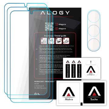 Набір скла Alogy Glass Pack 3x із загартованого скла 9h Lens Glass для Samsung Galaxy S23 Plus Glass