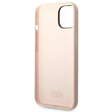 Ochranné pouzdro na telefon Karl Lagerfeld KLHCP14SSLCTPI pro Apple iPhone 14 6,1" pevný obal světle růžový/světle růžový Silikonové tělo Choupette