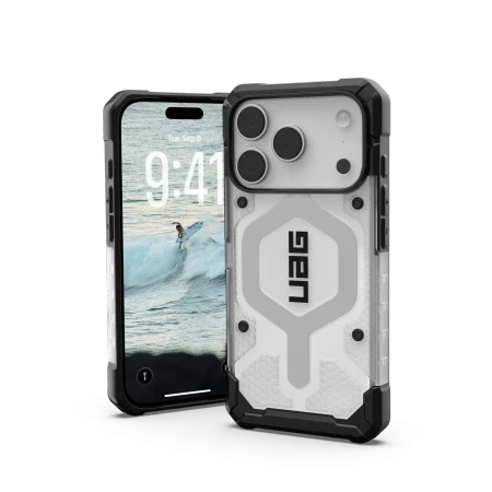 Etui do iPhone 17 Pro UAG Pathfinder Clear MagSafe Biało-Szare