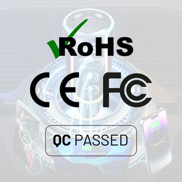 USB QC 3.0 autonabíjačka 2x USB-C PD 150W rozbočovač JoyRoom Car Charger 4v1 RGB LED čierna