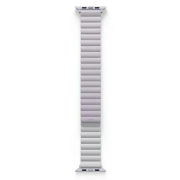 Pasek UNIQ Revix do Apple Watch Series 4/5/6/7/8/SE/SE2 38/40/41mm reverzibilní magnetický lilak-biały/lila-white