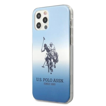 Puzdro na telefón US Polo Gradient Collection iPhone 12/12 Pro 6,1". modrá/modrá