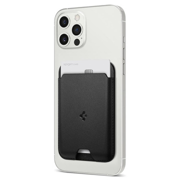 Magnetická peněženka na doklady Spigen Valentinus Magsafe Card Holder pro Magsafe pro iPhone 12/13 černá