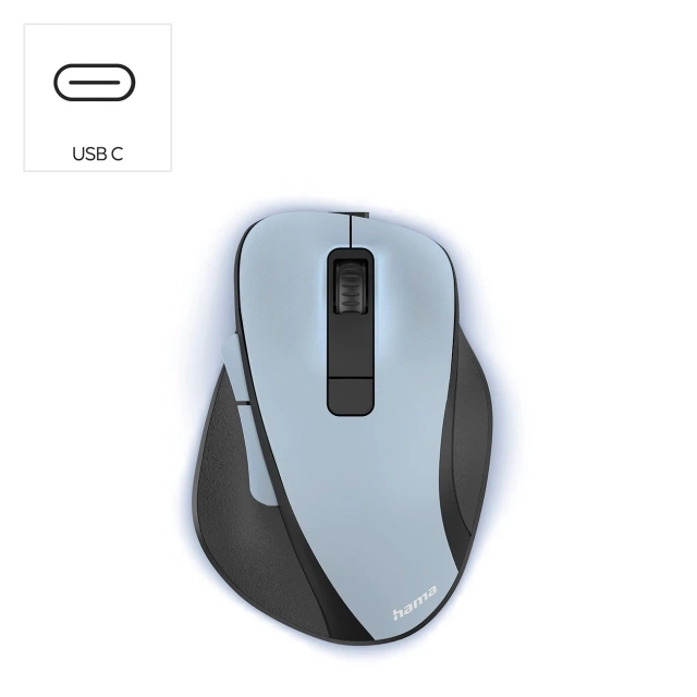 Hama MW-500 V2 Wireless Mouse with Battery Light Blue
