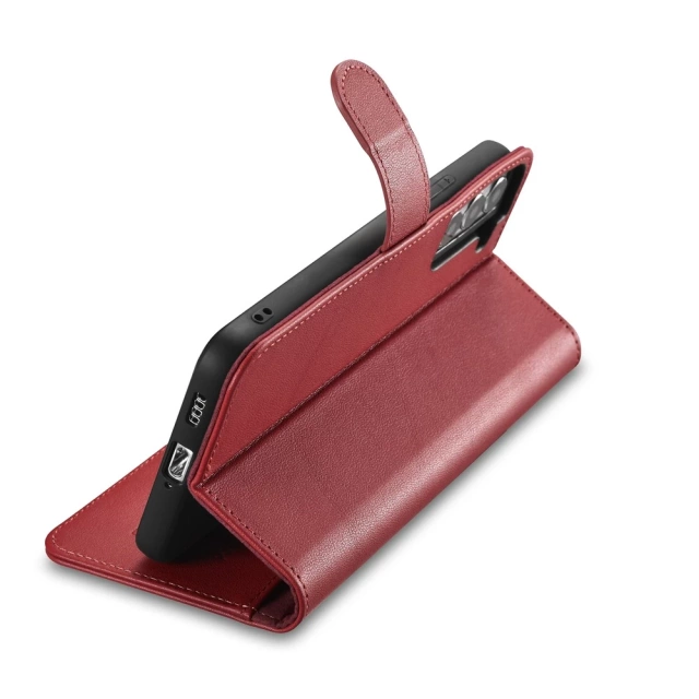 Шкіряний чохол iCarer Haitang Leather Wallet Case для Samsung Galaxy S22 (S22 Plus) Wallet Housing Cover Red (AKSM05RD)