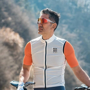 Fotochromatické cyklistické brýle Rockbros SP291 UV400 - bílé
