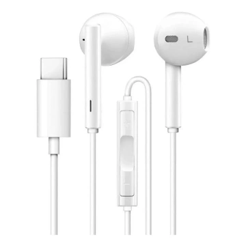 Slúchadlá Huawei CM33 USB-C s mikrofónom a diaľkovým ovládaním, ergonomické, do uší