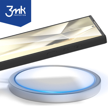 Pouzdro pro Samsung Galaxy S24 Ultra 3mk Matt Case Cover Housing Cover Matte Black Back Glass