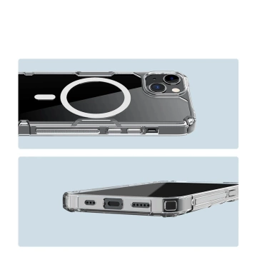 Pancéřové pouzdro Nillkin Nature Pro s MagSafe pro iPhone 15 Plus - modré
