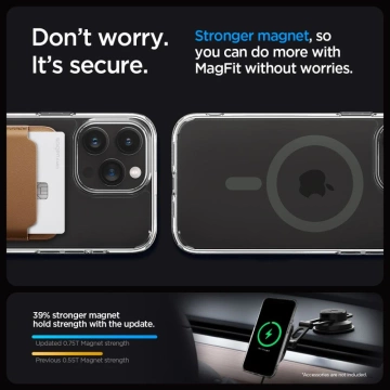 Pouzdro Spigen Ultra Hybrid Mag MagSafe pro Apple iPhone 15 Pro Graphite