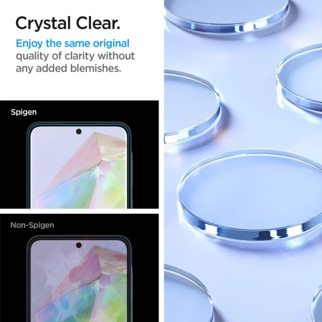 Tvrzené sklo Spigen Alm Glas.tR po 2 kusech pro Samsung Galaxy A35 5G Clear