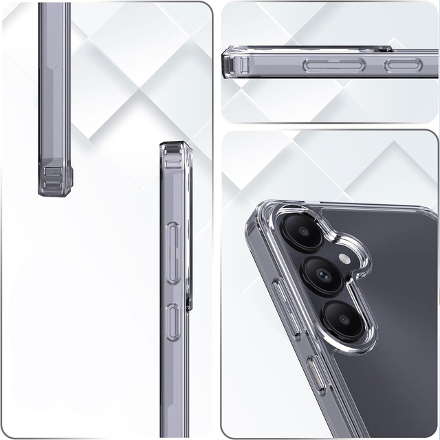 Hülle für Samsung Galaxy S24 Plus 3mk Armor Case Klares Gehäuse gepanzerte Rückseite transparent