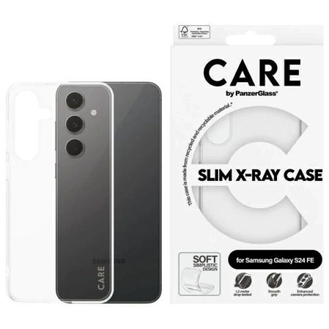Pouzdro pro Samsung Galaxy S24 FE CARE od PanzerGlass Slim X-Ray Case průhledné