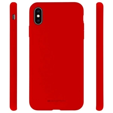 Silikónový obal na telefón Mercury pre iPhone 14 Pro červený/červený