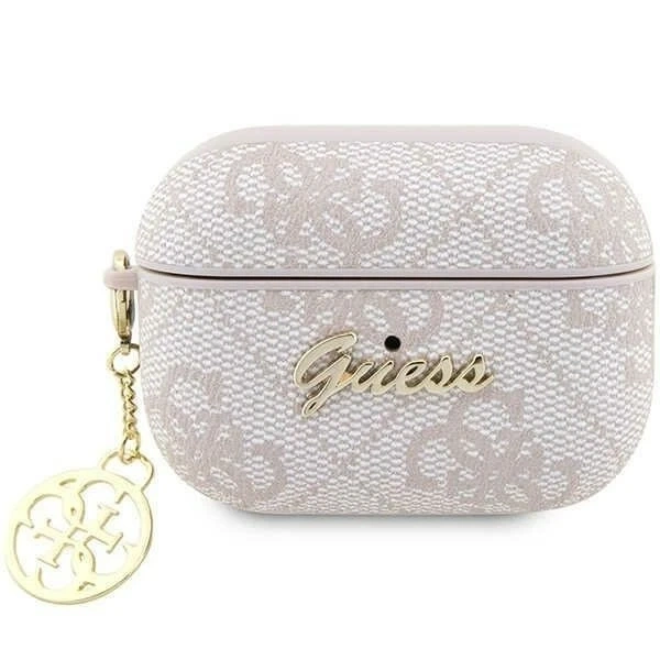 Ochranné pouzdro pro sluchátka Guess GUAP2G4GSMP pro Apple AirPods Pro 2 kryt růžový/růžový 4G Charm Collection