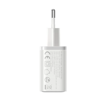 Joyroom USB-C / USB-A 30W Netzwerkladegerät - Weiß