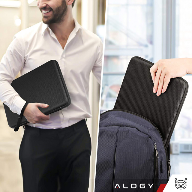 Laptop Sleeve, MacBook Air Pro 13.3" Alogy Hard Foam Bag Protective Case for 13-14" Laptops Black