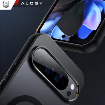 Puzdro pre Google Pixel 9/ 9 Pro Alogy MagSafe Hybrid Matte Case Zadný kryt pre MagMat Phone Matte Black