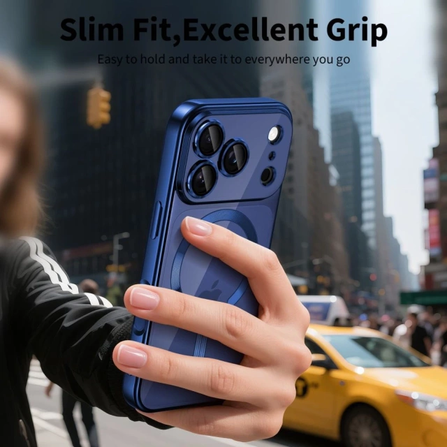 Etui Ochronne do iPhone 17 Pro Max Tech-Protect MagFlex MagSafe Shiny Deep Blue