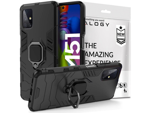 Чохол Alogy Stand Ring Armor для Samsung Galaxy M51 чорний