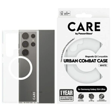 Чохол для Samsung Galaxy S24 Ultra CARE від PanzerGlass Flagship QI прозорий