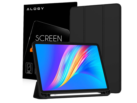Flipové puzdro Alogy Smart Case Pencil pre iPad Pro 11 2021 Black Glass