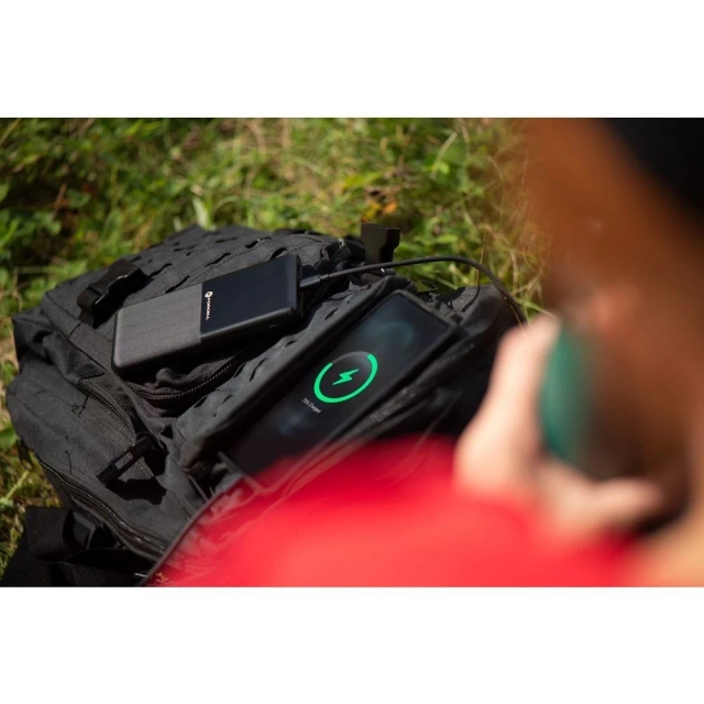 Powerbanka Forcell P10k1 10000mAh PD QC 3xUSB LED Slim černá