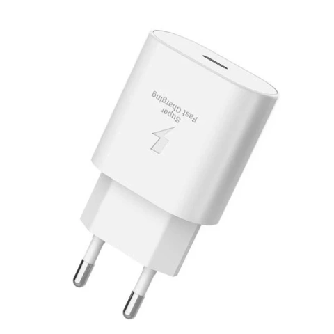 3A 25W Somostel PD SMS-Q03 Weißes USB Power Delivery iPhone 15 Ladegerät