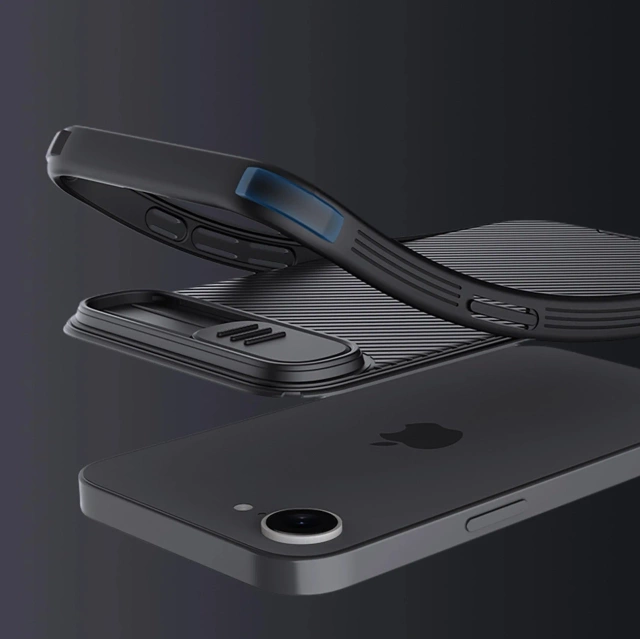 iPhone 16e Nillkin CamShield Pro MagSafe Schutzhülle Schwarz