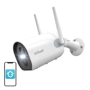 ieGeek ZS-GX2S Бездротова Wi-Fi зовнішня камера біла 5200mAh
