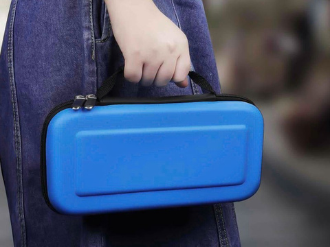 Pouzdro Alogy pro konzoli Nintendo Switch Blue 02 Glass