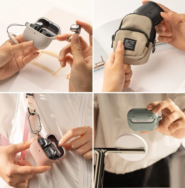 Etui pouzdra Ringke Onyx Magnetic Magsafe pro Samsung Galaxy Buds 3/3 Pro Black