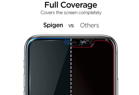 Sklo Spigen Align Master Glas.tR FC pro iPhone 11 Pro Max / Xs Max černé